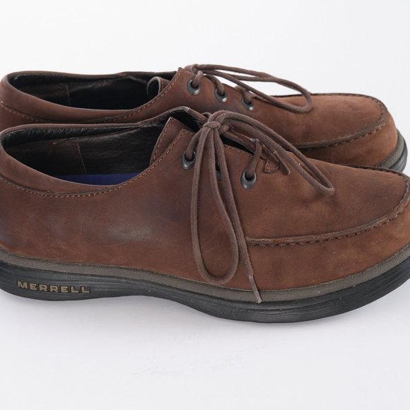 Merrell Topo Rim Dark Brown Lace Up Men's Shoes Size 8 - Picture 2 of 8